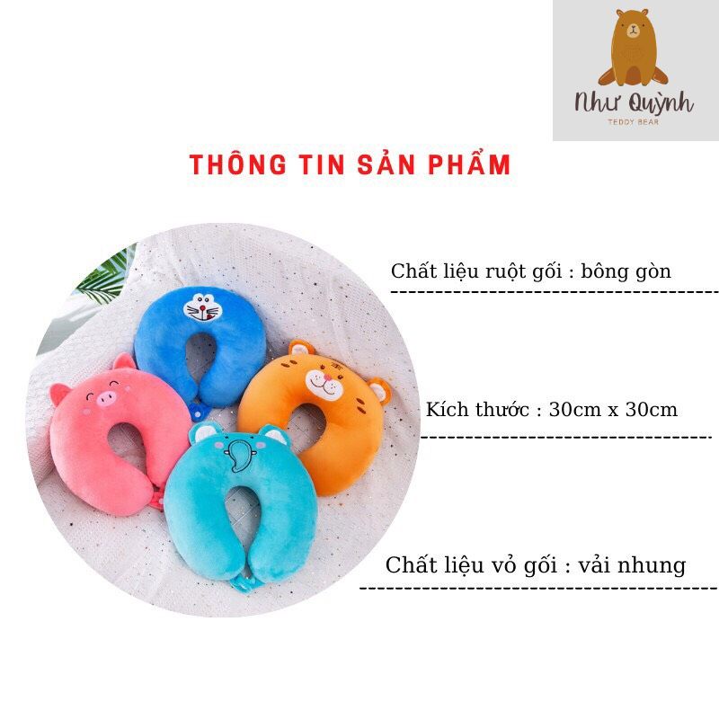 Gối Chữ U Kê Cổ, Gối Kê Cổ Chống Đau Mỏi Vai Gáy Văn Phòng, Đi Máy Bay, Du Lịch Nhiều Màu