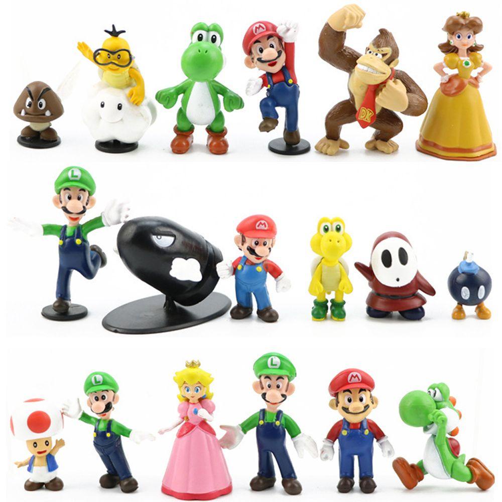 Mô Hình Nhân Vật Game Super Mario Bằng PVC Độc Đáo Sống Động