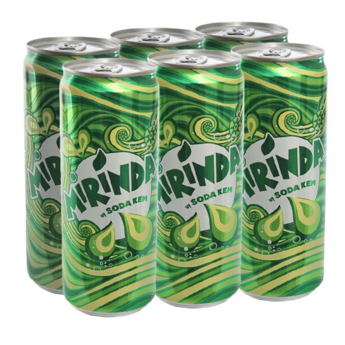 Lốc 6 lon nước ngọt Mirinda soda kem 330ml