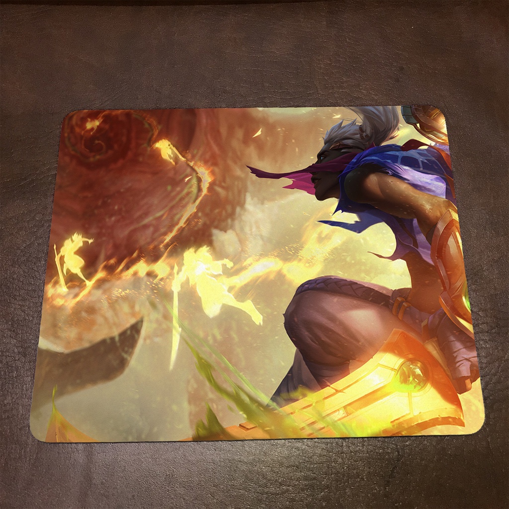 Lót chuột máy tính League of Legends EKKO - Mẫu 1 Mousepad cao su êm ái, nhận in theo yêu cầu