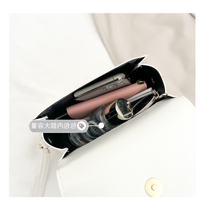 Túi Đeo Vai Màu Trơn Phong Cách Retro Thời Trang Xuân Thu Cho Nữ