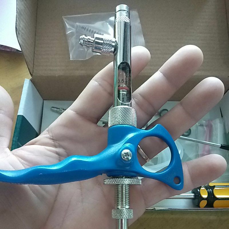 Xilanh tiêm tự động Thama Vet  ống kim loại hoặc Thama Vet ống thủy tinh-HÀNG CHÍNH HÃNG