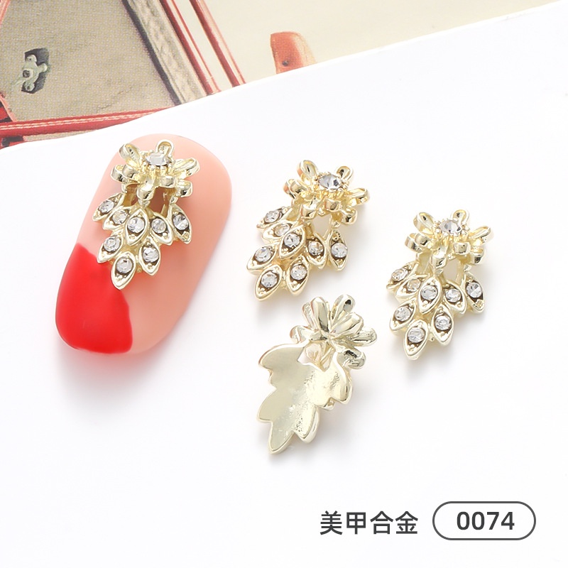 Phụ Kiện Trang Trí Móng Tay Hình Ong Bằng Hợp Kim Kim Loại Đính Đá Nhật Bản Mới