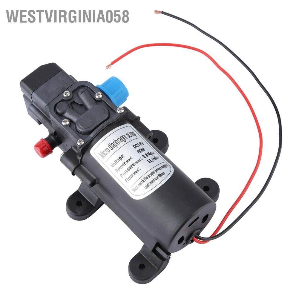 Westvirginia058 Westvirginia058 Máy bơm màng điện vi mô 12V 60W nước có công tắc áp suất