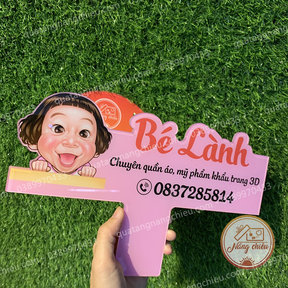 Bảng cầm tay đạo cụ chụp hình_ Bảng hiệu shop giá rẻ