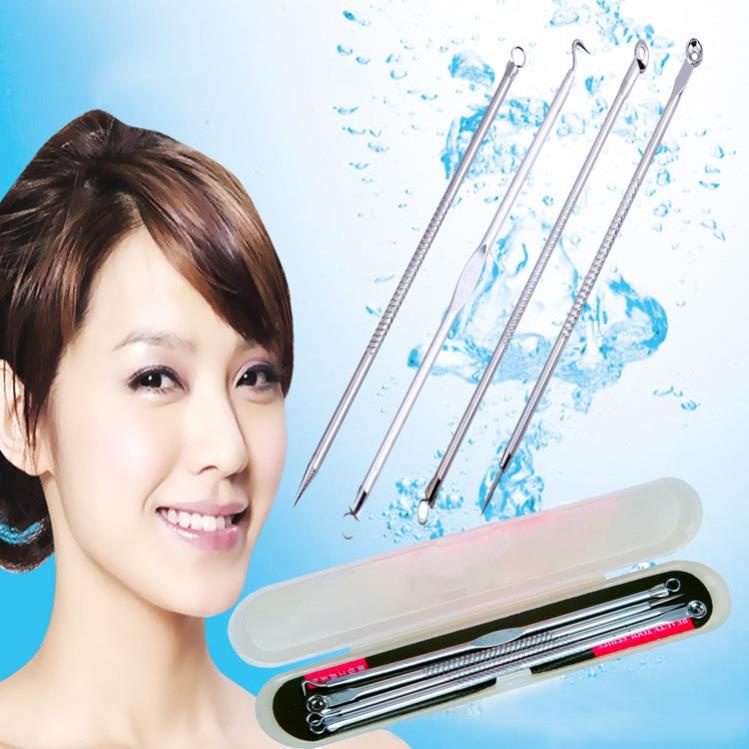 [ SALE SỐC ] Bộ 4 Món Que Nặn Mụn Đầu Đen, Trứng Cá, Cám Thần Thánh (Full Box) - MP042