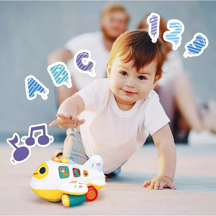 Máy bay Learning Plane Bump'n Go My Kingdom phát nhạc, có đèn, di chuyển,.. cho bé