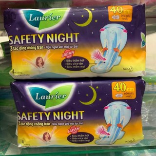 Băng vệ sinh Laurier Fresh and Free ban đêm đêm nhiều có cánh 4 miếng 40cm ( mẫu mới )