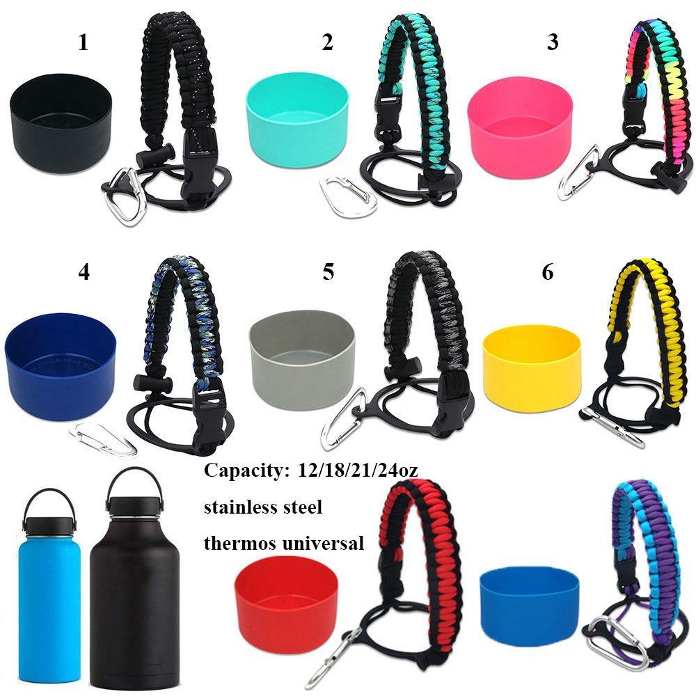 1 Bộ Bình Đựng Nước Miệng Rộng Có Tay Cầm Và Dây Thừng