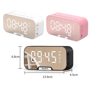 [Hoyl] Đồng hồ báo thức kỹ thuật số Đài phát thanh: Màn hình LED lớn 5,5 với 3 điều chỉnh độ sáng, báo thức, Đài FM, Đồng hồ loa Bluetooth cho phòng ngủ đầu giường gia đình