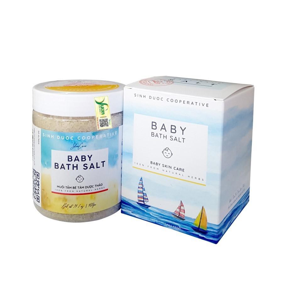 Muối tắm bé Tâm Dược Thảo 400g - Muối tắm bé thảo dược - Chăm sóc mẹ và bé sơ sinh - Trị rôm sảy, mề đay.