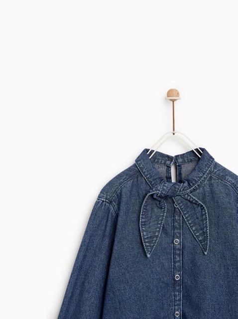 Áo Jean denim Zara bé gái Cambo xuất xịn 6-10t