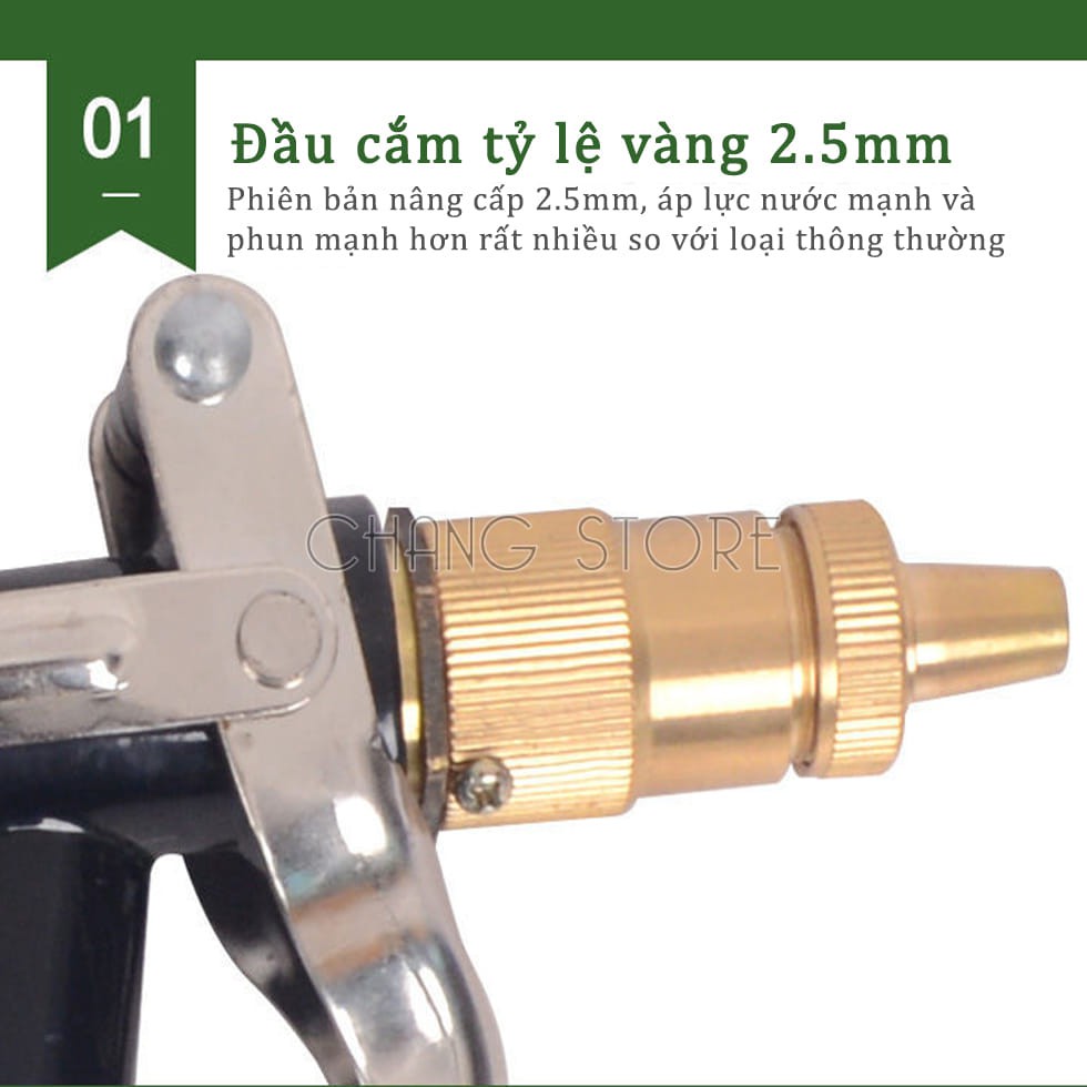 Vòi Xịt Tăng Áp Đa Năng Rửa Xe, Tưới Cây Chuyên Nghiệp, Vòi Tăng Áp Lực Nước Cao Cấp