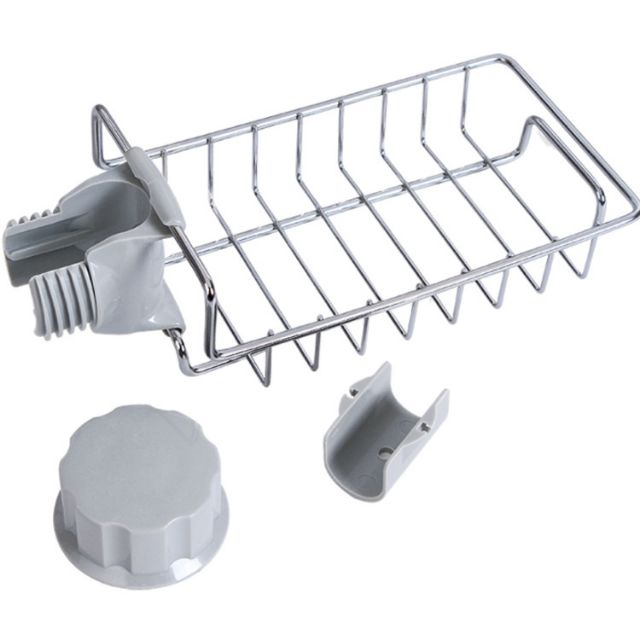 Kệ cài vòi rửa bát inox để khăn, rẻ rửa bát treo đồ tiện dụng