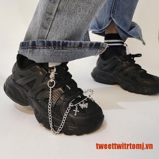 [TomJ] Lắc Chân Chuỗi Xích Tua Rua Đính Bướm Và Giày Hiphop Mới