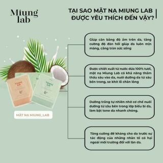 MẶT NẠ MIUNG LAB