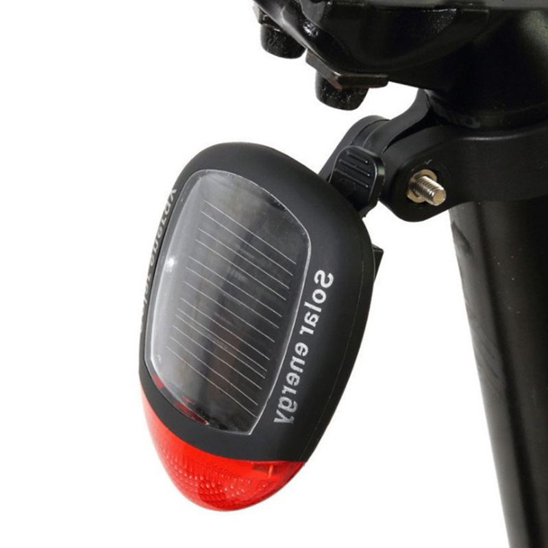 Đèn Led Cảnh Báo Gắn Đuôi Xe Đạp Sử Dụng Năng Lượng Mặt Trời