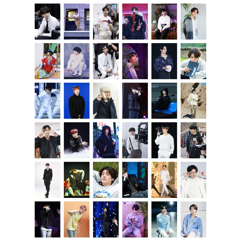 Lomo card 36 ảnh thành viên BTS - JUNGKOOK Birthday 2020 + 2019