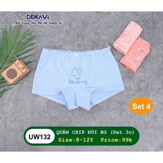 Set 3 chip đùi Dokma cho bé gái