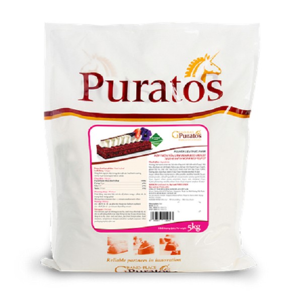 [TÚI LỚN 5 Kg – RED VELVET] BỘT TRỘN SẴN LÀM BÁNH ĐA ỨNG DỤNG [VN] PURATOS Tegral Satin Moist