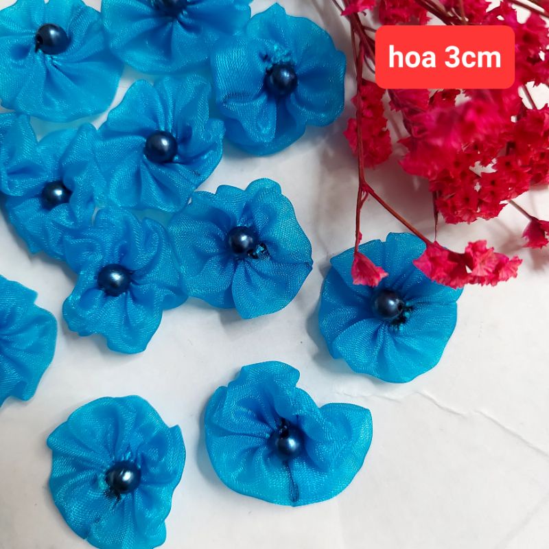 Hoa von trang trí thủ công  , size 2_3cm .