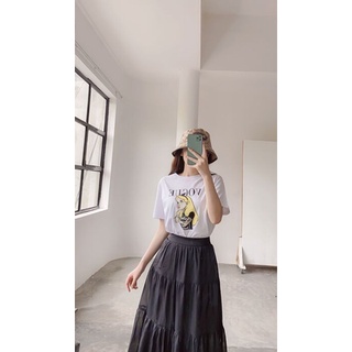 Chân váy cạp xoè 3 tầng
