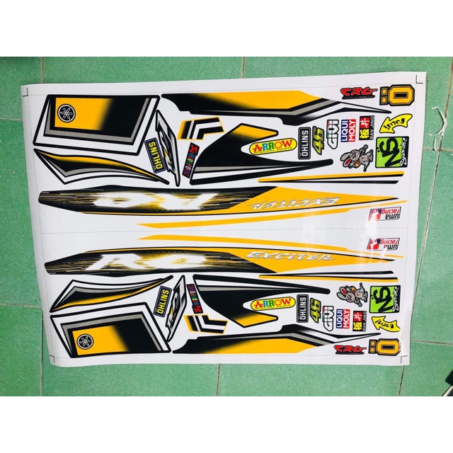 Tem rời ex 2010 Rc vàng đen ko bay màu