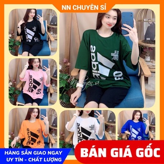 Đồ bộ nữ mặc nhà phom to chất thun mềm mịn mát in họa tiết dễ thương DBRBL SIZE L  XL