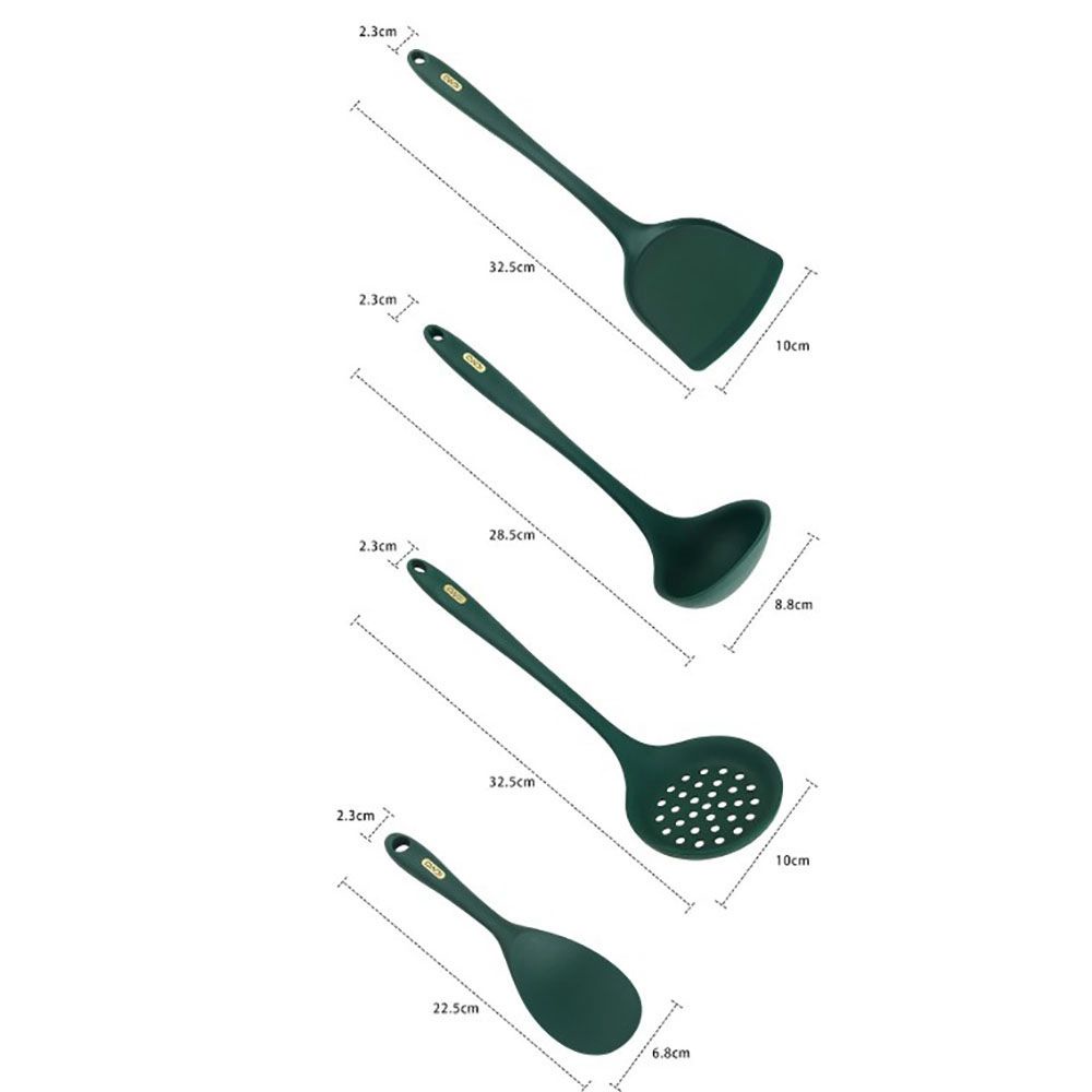 Dụng cụ nấu ăn bằng silicon chịu nhiệt chống dính tiện dụng cho nhà bếp nhiều kiểu tùy chọn