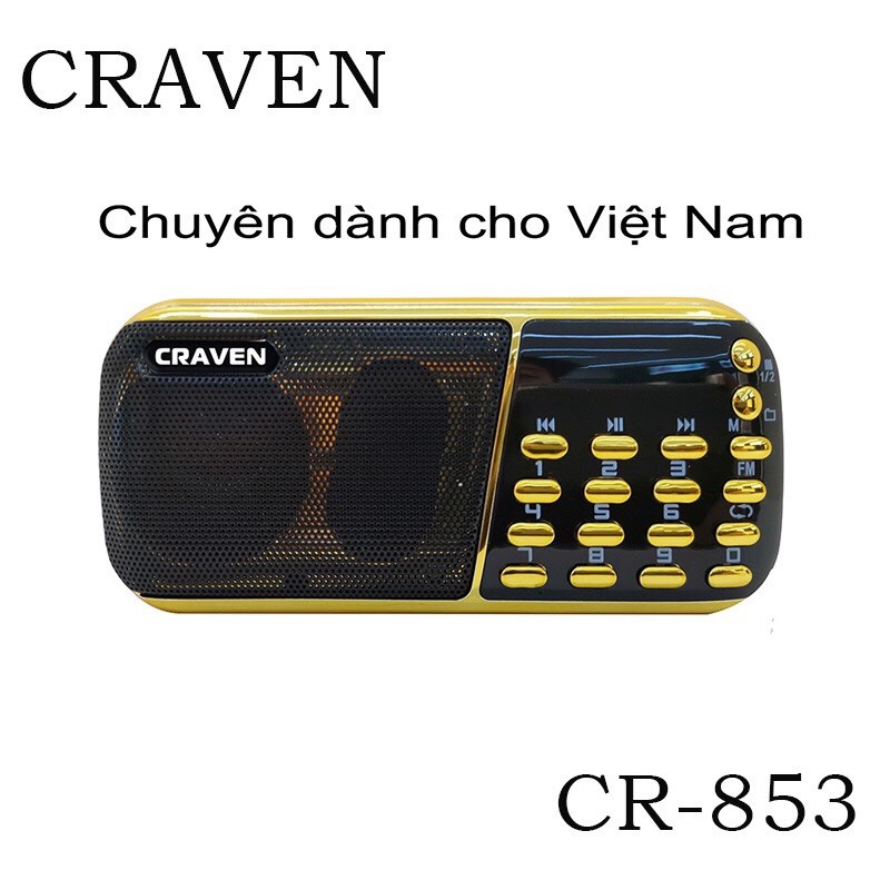 Loa Craven 3 pin 853, loa nghe nhạc, loa tắm ngôn ngữ cho bé, loa học tập tiện ích