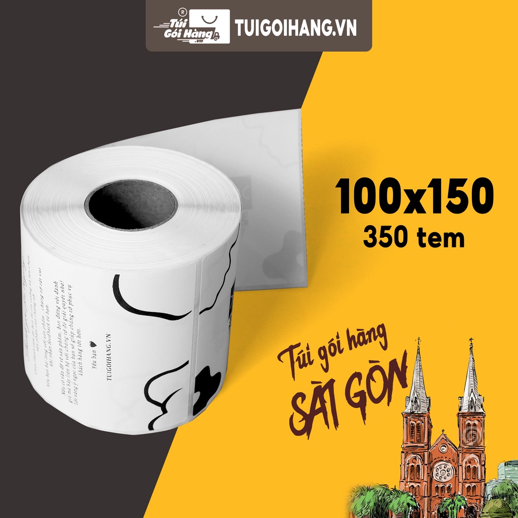 Hóa Đơn Tự Dính In Sẵn TUIGOIHANG Thiết Kế Theo Yêu Cầu Các Kích Thước 70x105, 100x150mm