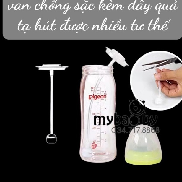 Van chống sặc bình pigoen ,lansinoh, toom, babuu cổ rộng