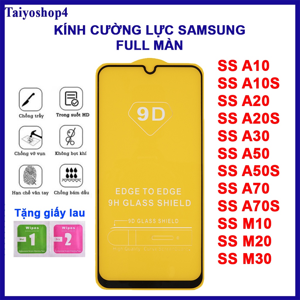 Kính cường lực Samsung A10, A10S, A20, A20S, A30, A50, A50S, A70, A70S, M10, M20, M30 Taiyoshop4