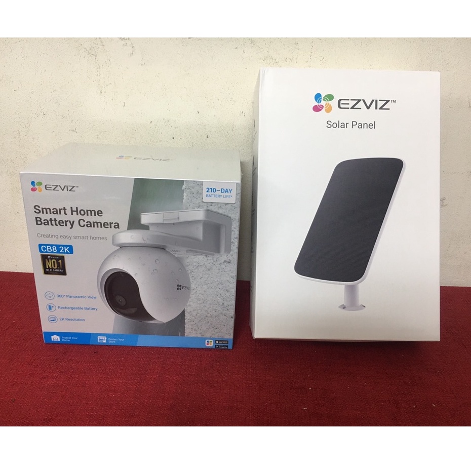 Camera Ezviz CB8 2K - Camera dùng năng lượng mặt trời, có màu đêm, đàm thoại 2 chiều, quay quét 360 - Bảo hành 2 năm