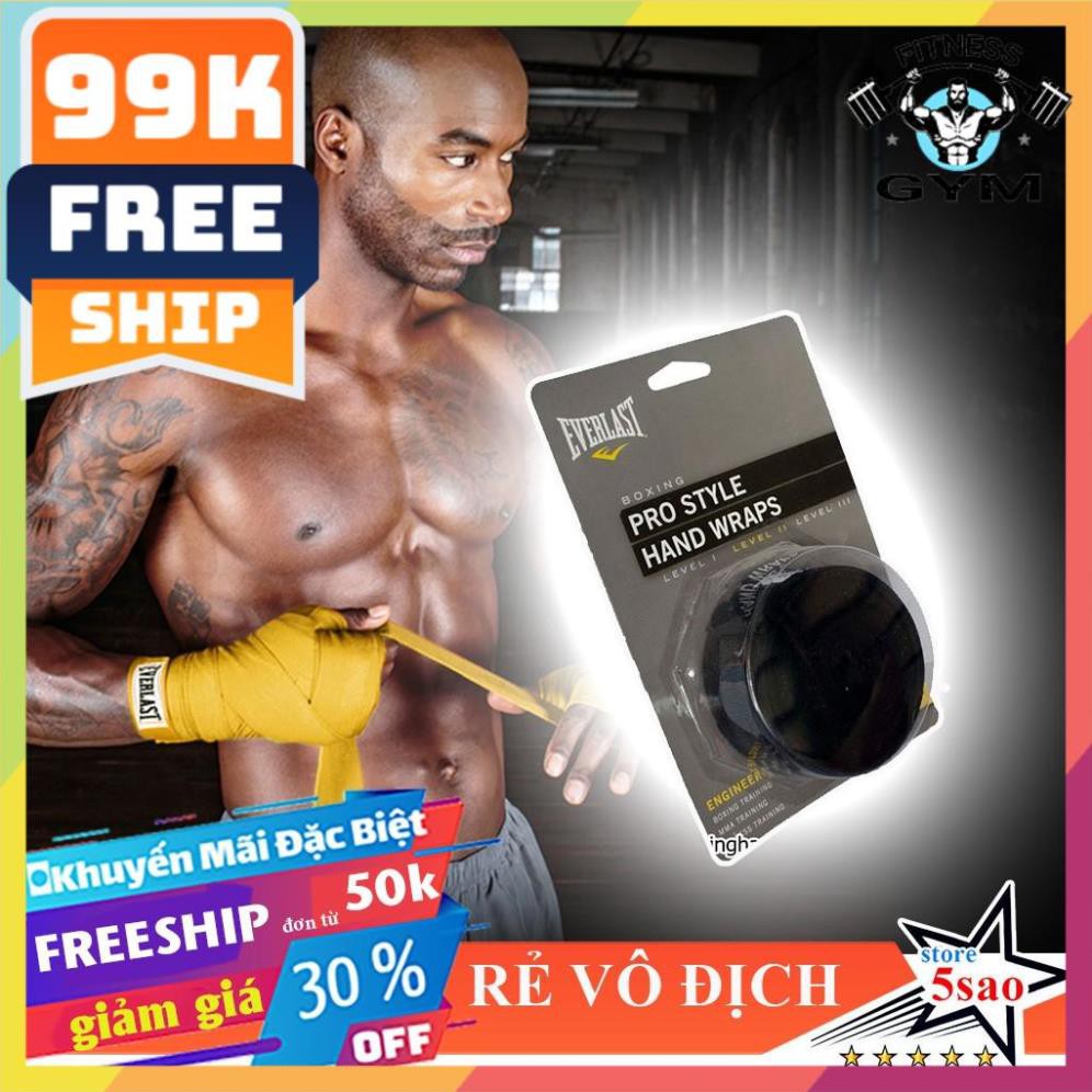 FREESHIP 🎁 Băng tay boxing Everlast 2,75m ⚡ Băng quấn tay boxing