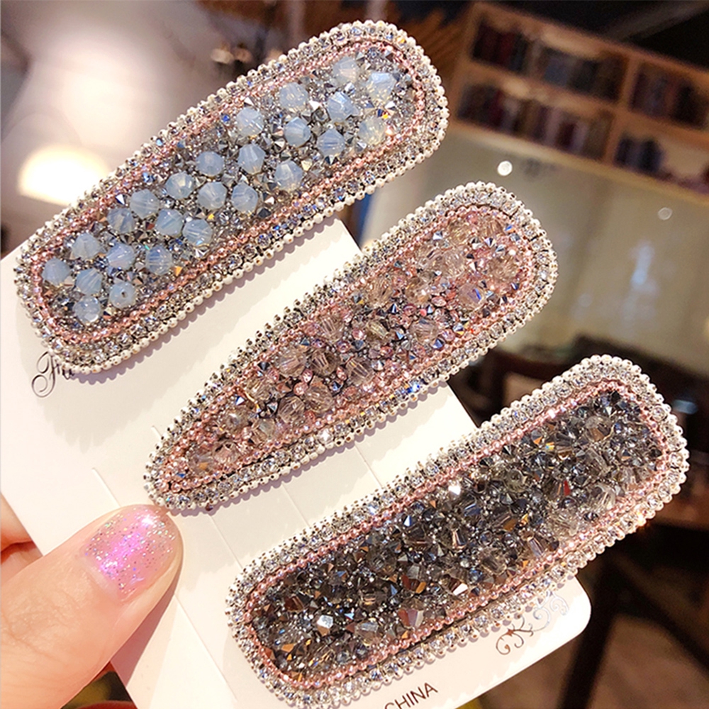 Kẹp Tóc Đính Pha Lê Lấp Lánh Cho Nữ