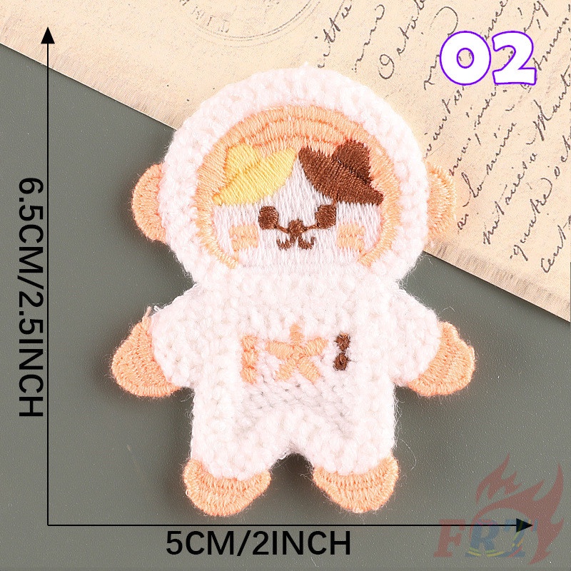 ✿ Miếng Dán Phi Hành Gia Động Vật - Phụ Kiện Tự Làm ✿1 Phụ Kiện Kẹp Tóc Tự Làm Thủ Công Cho Bé