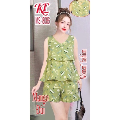 Đồ bộ nữ 2 tầng 🌺 SIÊU XINH🌺 vải mango mềm, mịn, mặc mát.