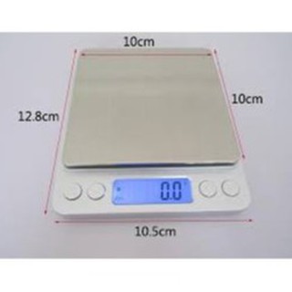 Cân tiểu ly điện tử định lượng từ 0,1g đến 3kg tặng 2 khay chuẩn từng mini cân vàng làm bánh thực phẩm đồ nhà bếp