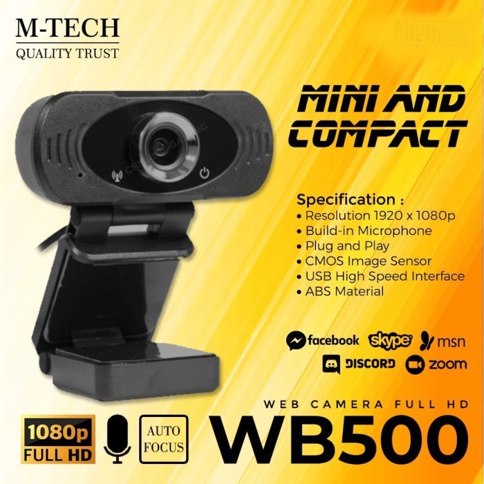 Webcam M-tech Wb500 Full Hd 1080p Kèm Micro | BigBuy360 - bigbuy360.vn