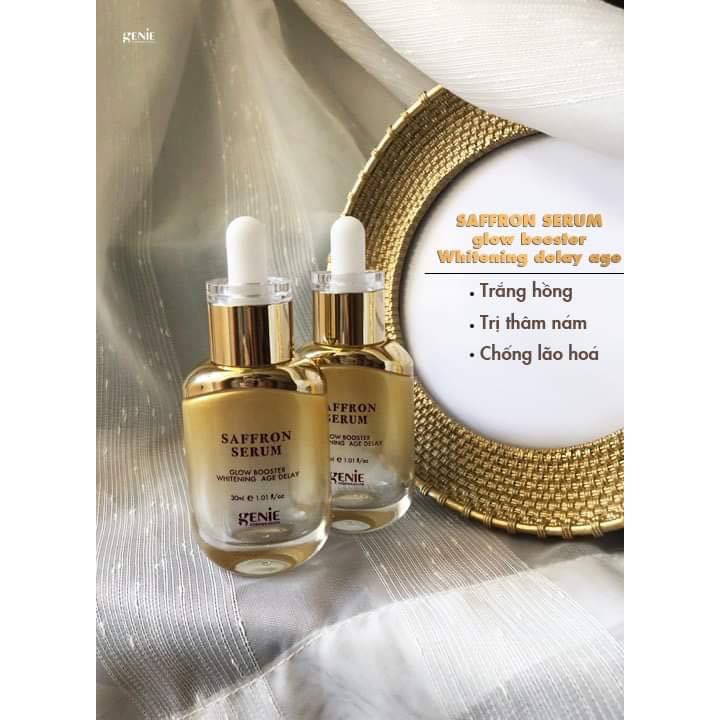 Tinh Chất Nhụy Hoa Nghệ Tây Genie Saffron Serum Glow Booster Whitening Age Delay