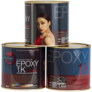 Sơn sắt mạ kẽm rồng đỏ 1 thành phần epoxy 1k premium