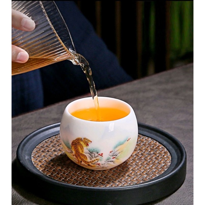 Chén sứ Cảnh Đức 12 con giáp