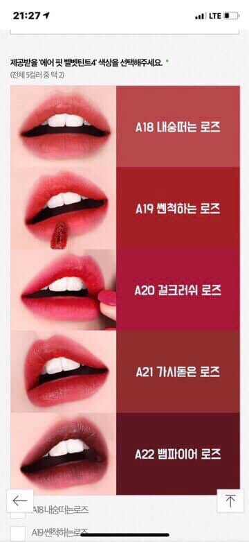 Son kem Black Rouge Air Fit Velvet Tint Version 4 | BigBuy360 - bigbuy360.vn