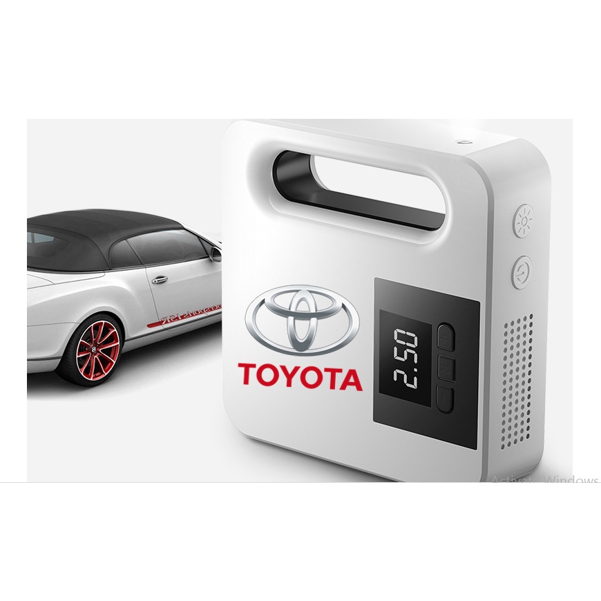 Bơm lốp xe ô tô ToyotaTự Ngắt Cao Cấp - Hàng sản xuất ủy quyền chính hãng