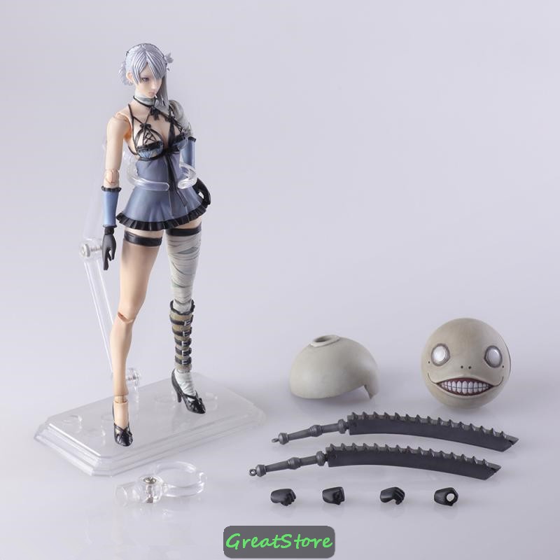 ( CHẤT, HÀNG CÓ SẴN ) MÔ HÌNH NHÂN VẬT FIGMA NieR RepliCant/Gestalt: Kaine Bring Arts CỬ ĐỘNG ĐƯỢC