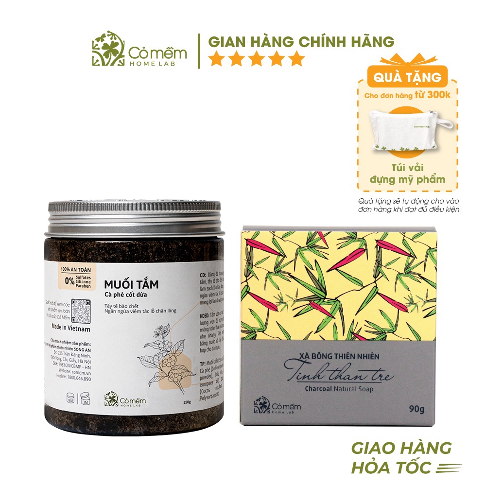 Combo Mụn lưng Cỏ Mềm an toàn cho da 350g