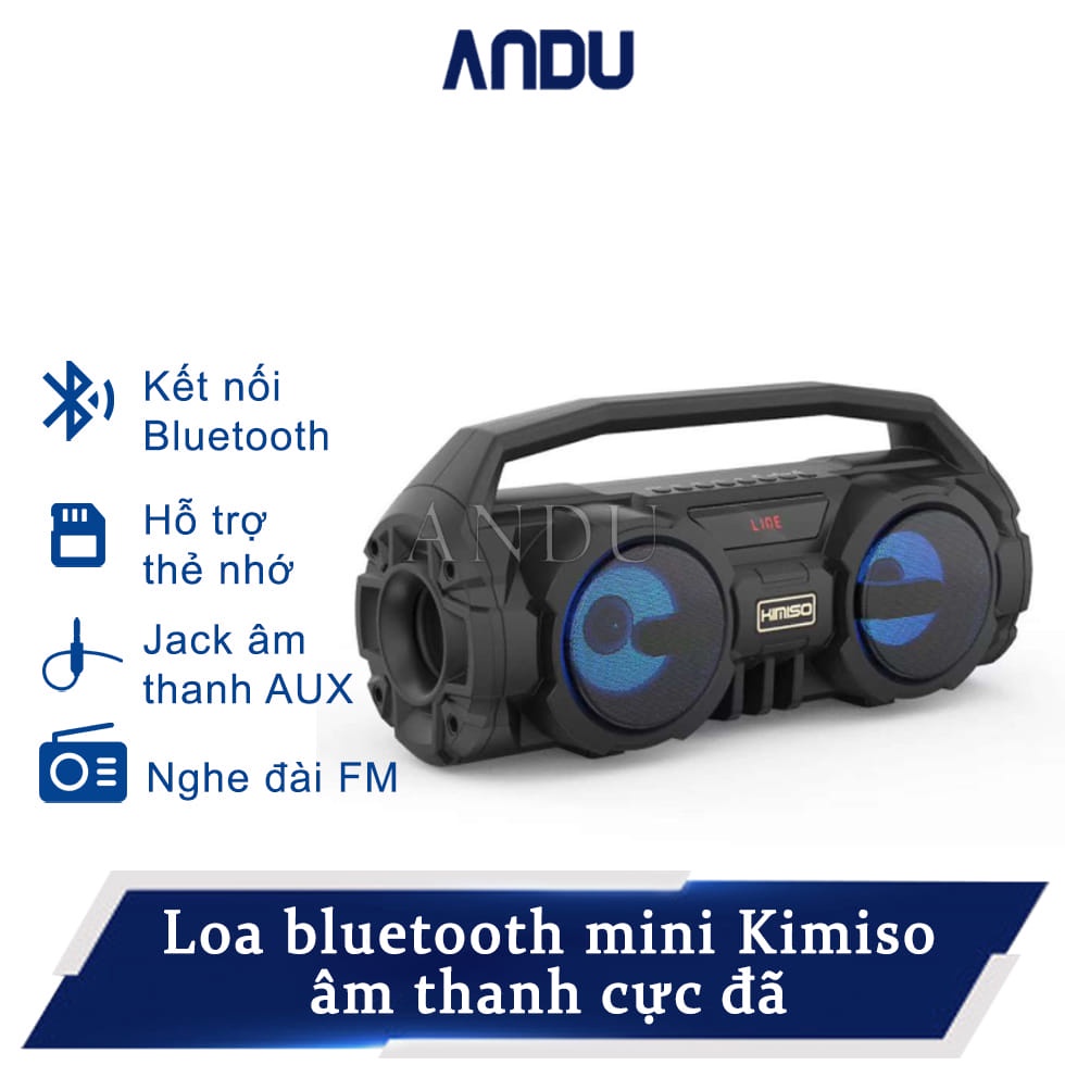 Loa Bluetooth Kimiso, Loa Kéo không Có Đèn Led Sống Động Âm to Cực đã