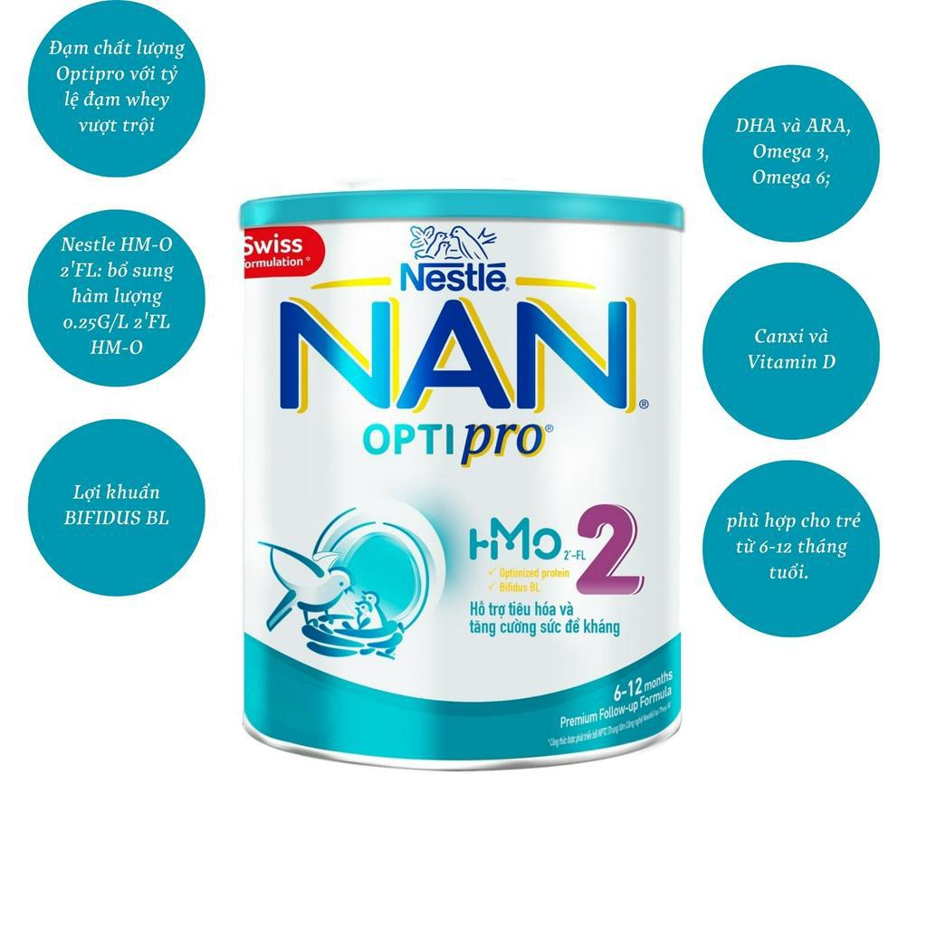 Sữa bột NAN nga đủ số 1,2,3, 4 hộp 800g/ 400g - Thế Giới Sơ Sinh