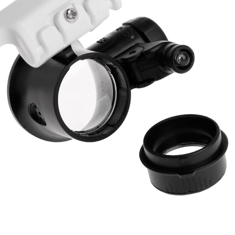 Kính Lúp Đội Đầu Phóng Đại 8x 23x Có Đèn Led Tiện Dụng